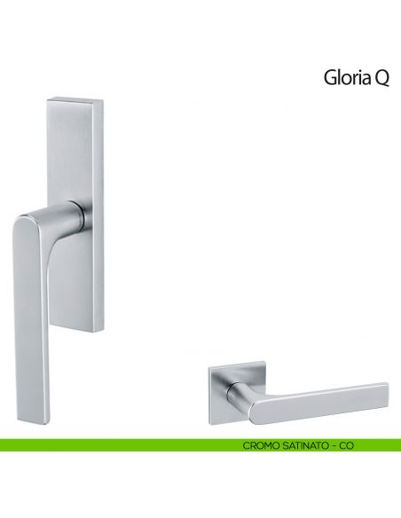 Maniglia per finestra cremonese Gloria Q Olivari cromo satinato