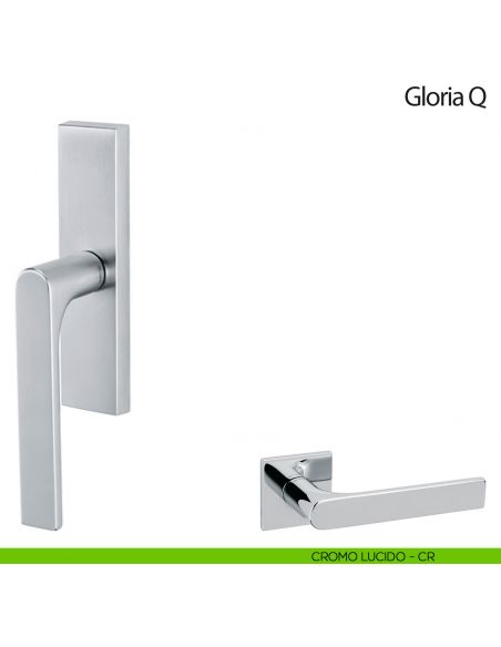 Maniglia per finestra cremonese Gloria Q Olivari cromo lucido