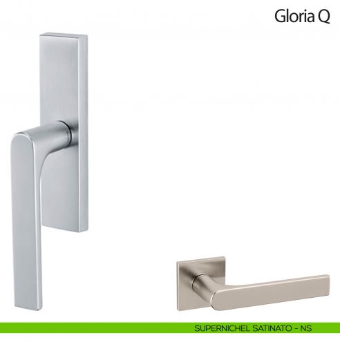 Maniglia per finestra cremonese Gloria Q Olivari supernichel satinato