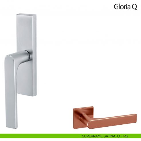 Maniglia per finestra cremonese Gloria Q Olivari superrame satinato