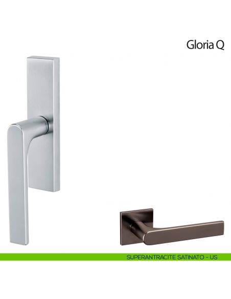 Maniglia per finestra cremonese Gloria Q Olivari superantracite satinato