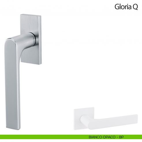 Maniglia per finestra martellina DK Gloria Q Olivari bianco opaco