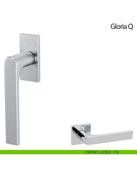 Maniglia per finestra martellina DK Gloria Q Olivari cromo lucido