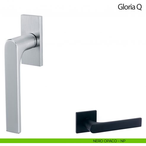 Maniglia per finestra martellina DK Gloria Q Olivari nero opaco