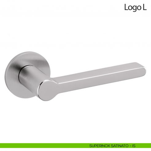 Maniglia per porta Logo L Olivari bassa superinox satinato