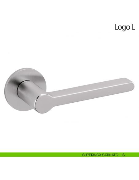 Maniglia per porta Logo L Olivari bassa superinox satinato