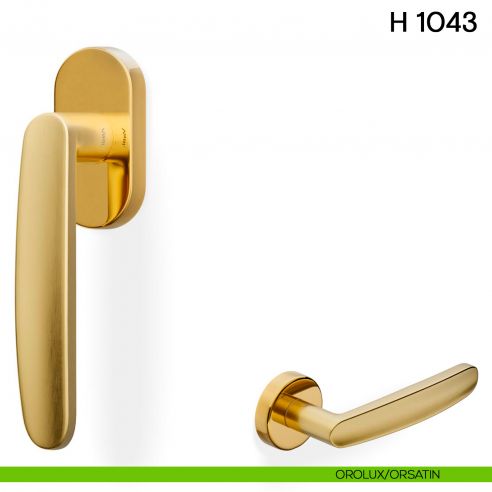Maniglia per finestra martellina DK H 1043 Valli collezione Fusital orolux-orsatin