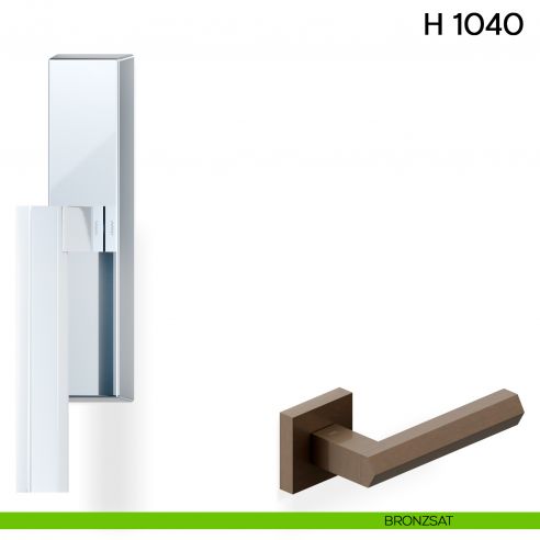 Maniglia per finestra cremonese H 1040 Valli collezione Fusital bronzsat