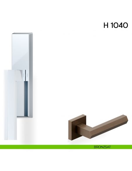 Maniglia per finestra cremonese H 1040 Valli collezione Fusital bronzsat