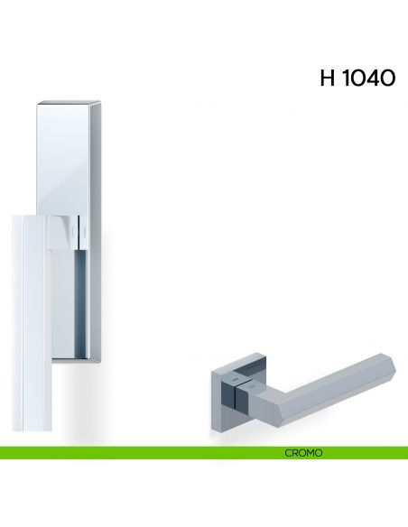 Maniglia per finestra cremonese H 1040 Valli collezione Fusital cromo