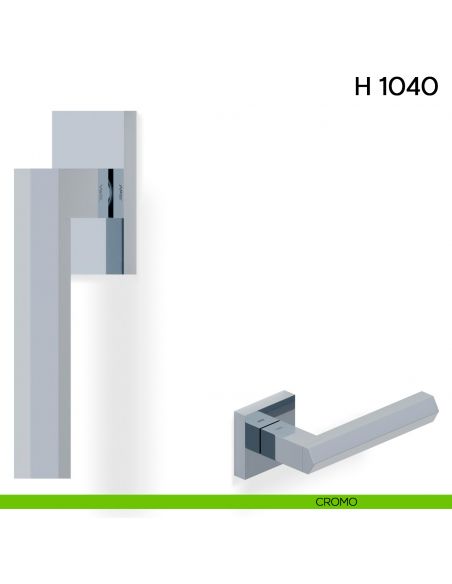 Maniglia per finestra martellina DK H 1040 Valli collezione Fusital cromo