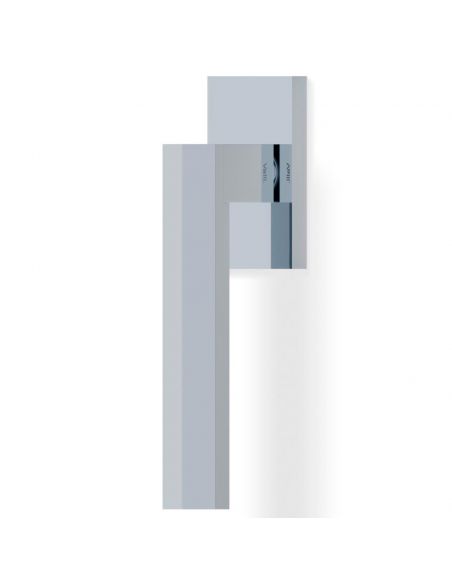Maniglia per finestra martellina DK H 1040 Valli collezione Fusital con rosetta fine