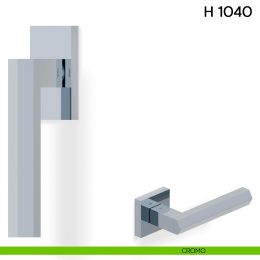 Maniglia per finestra martellina DK H 1040 Valli collezione Fusital con rosetta fine 2