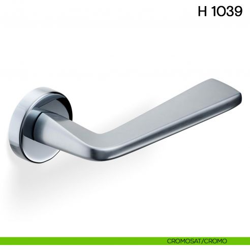 Maniglia per porta H 1039 Valli collezione Fusital cromosat cromo