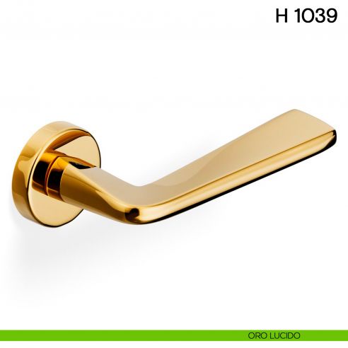 Maniglia per porta H 1039 Valli collezione Fusital orolucido