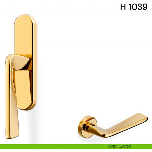 Maniglia per finestra cremonese H 1039 Valli collezione Fusital orolucido