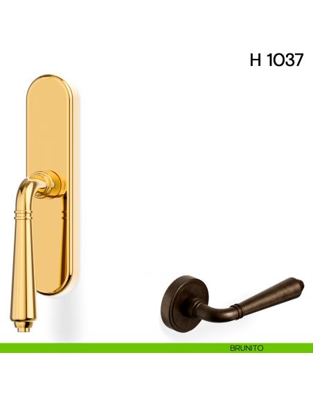 Maniglia per finestra cremonese H 1037 Valli collezione Lab brunito