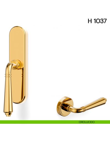 Maniglia per finestra cremonese H 1037 Valli collezione Lab orolucido