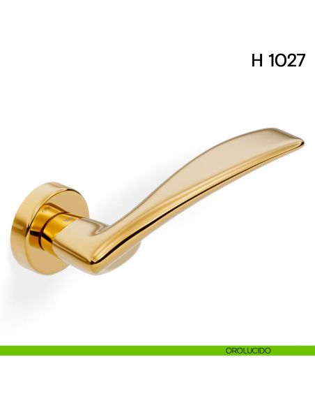 Maniglia per porta H 1027 Valli collezione Lab orolucido