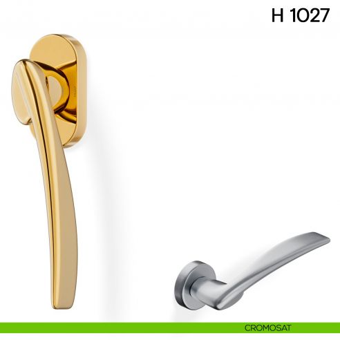 Maniglia per finestra martellina DK H 1027 Valli collezione Lab cromosat