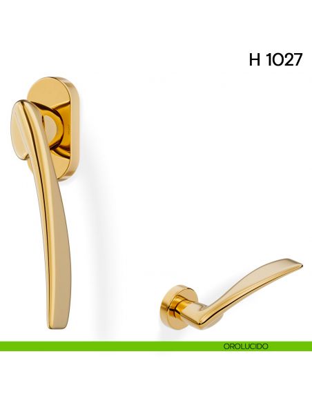Maniglia per finestra martellina DK H 1027 Valli collezione Lab orolucido