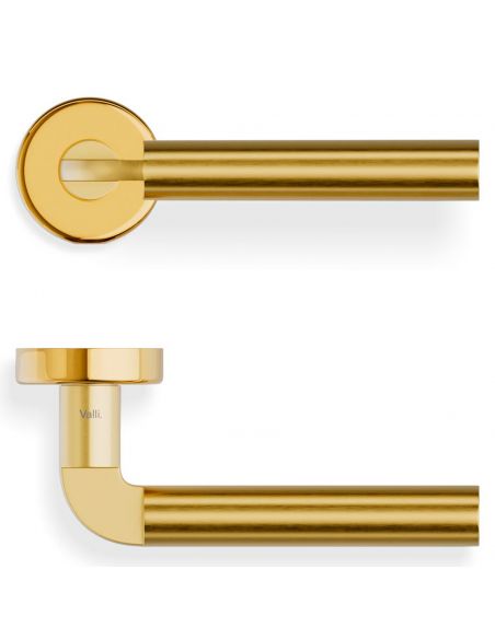 Maniglia per porta H 1026 Valli collezione Fusital con rosetta fine