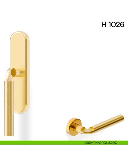 Maniglia per finestra cremonese H 1026 Valli collezione Fusital orsatin - orolucido