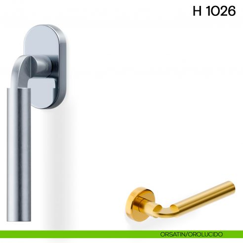 Maniglia per finestra martellina DK H 1026 Valli collezione Fusital orsatin orolucido
