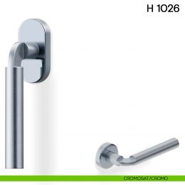 Maniglia per finestra martellina DK H 1026 Valli collezione Fusital con rosetta fine 2