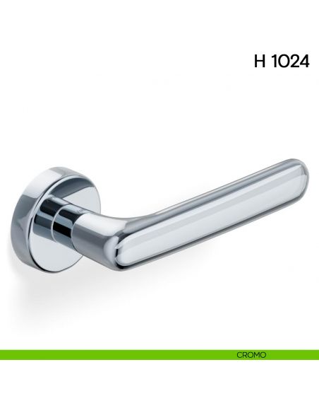 Maniglia per porta H 1024 Valli collezione Lab cromo