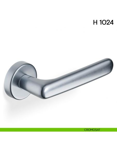 Maniglia per porta H 1024 Valli collezione Lab cromosat