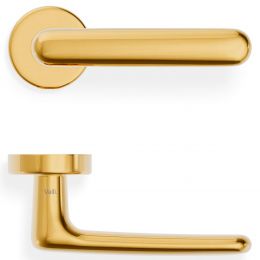 Maniglia per porta H 1024 Valli collezione Lab con rosetta fine 2