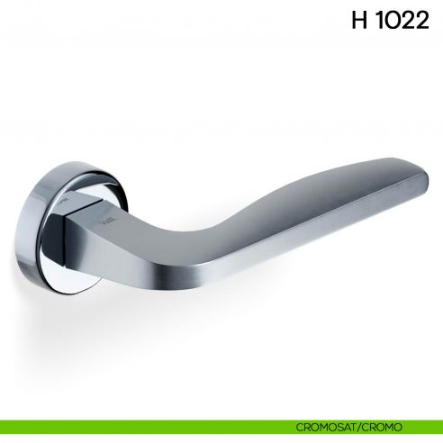 Maniglia per porta H 1022 Valli collezione Lab cromo cromosat