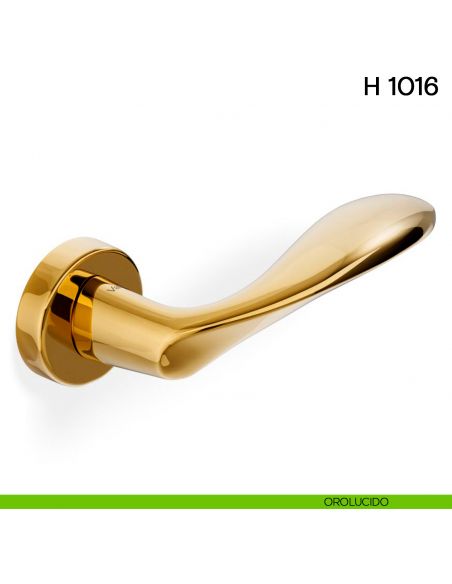 Maniglia per porta H 1016 Valli collezione Lab orolucido