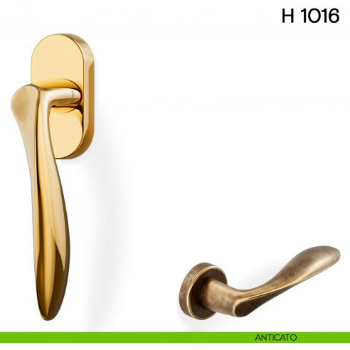 Maniglia per finestra martellina DK H 1016 Valli collezione Lab anticato