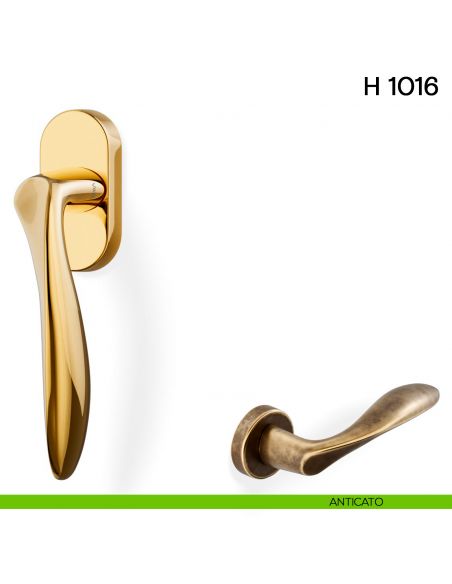 Maniglia per finestra martellina DK H 1016 Valli collezione Lab anticato