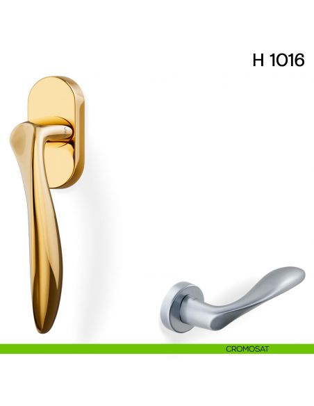 Maniglia per finestra martellina DK H 1016 Valli collezione Lab cromosat