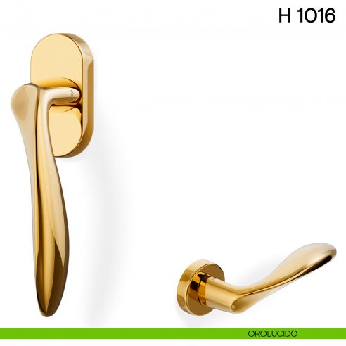 Maniglia per finestra martellina DK H 1016 Valli collezione Lab orolucido