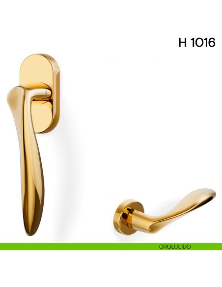 Maniglia per finestra martellina DK H 1016 Valli collezione Lab orolucido