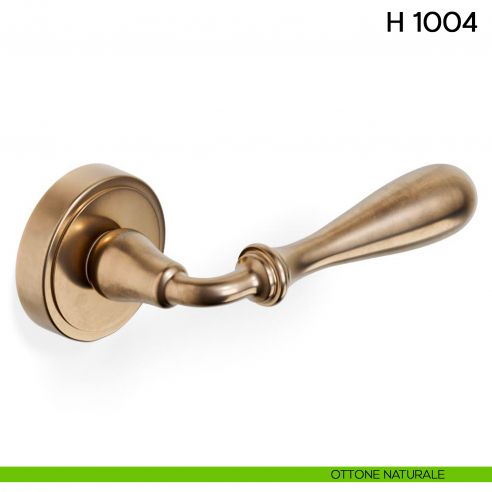 Maniglia per porta H 1004 Valli collezione Lab ottone naturale