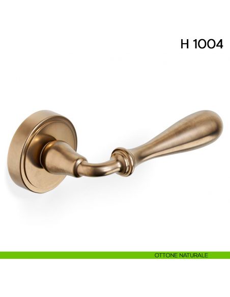 Maniglia per porta H 1004 Valli collezione Lab ottone naturale