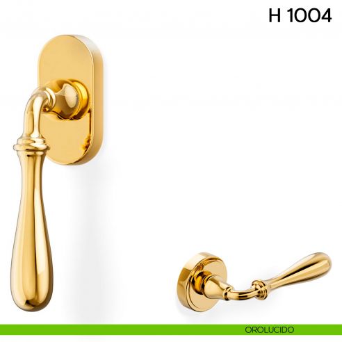 Maniglia per finestra martellina DK H 1004 Valli collezione Lab orolucido