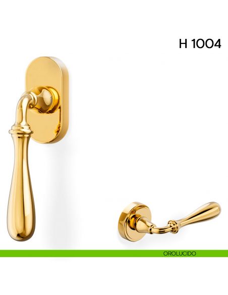 Maniglia per finestra martellina DK H 1004 Valli collezione Lab orolucido