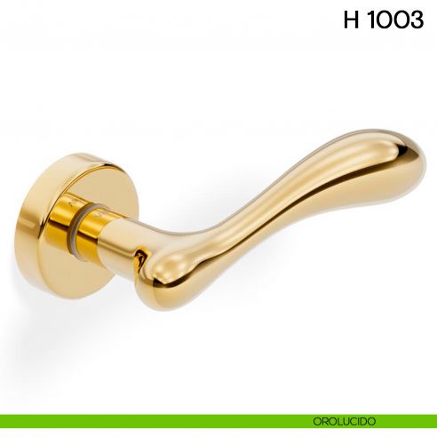 Maniglia per porta H 1003 Valli Collezione Fusital orolucido