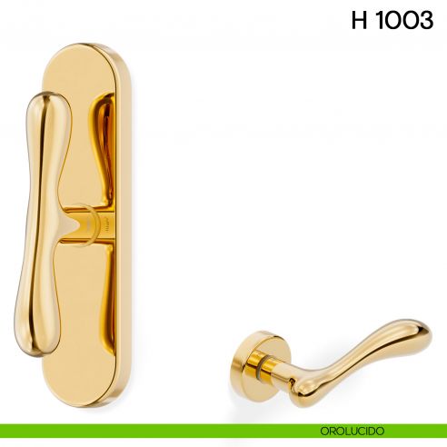 Maniglia per finestra cremonese H 1003 Valli collezione Fusital orolucido