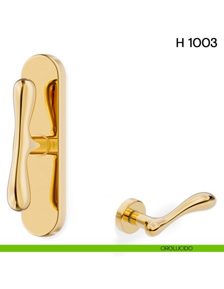 Maniglia per finestra cremonese H 1003 Valli collezione Fusital orolucido