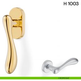 Maniglia per finestra martellina DK H 1003 Valli collezione Fusital 2