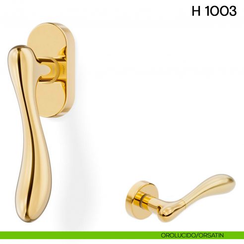 Maniglia per finestra martellina DK H 1003 Valli collezione Fusital orolucido orsatin