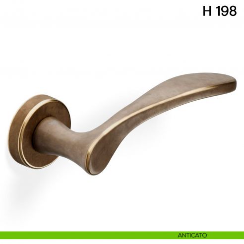 Maniglia per porta H 198 Valli collezione Fusital anticato