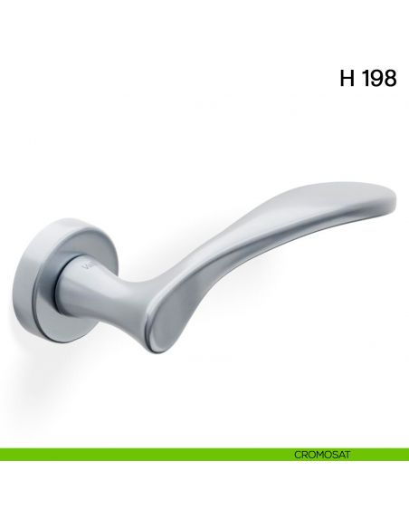 Maniglia per porta H 198 Valli collezione Fusital cromosat
